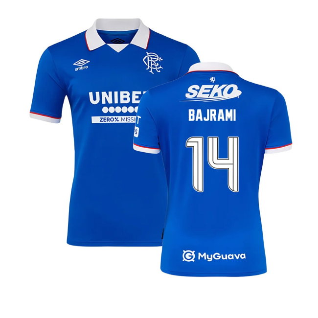 2025-2026 Rangers Home Shirt (Bajrami 14)-SoccerKits Hub | Buy Soccer Jerseys Online